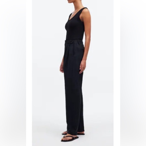 NWT Madewell Harlow Wide Leg Pant Black Size 2 - Picture 2 of 4